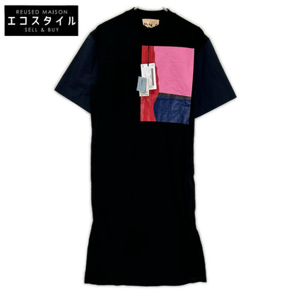 Plan C プランシー 24SS ABCJF11SG2TL025 ブラック プリント ワンピース ワンピース