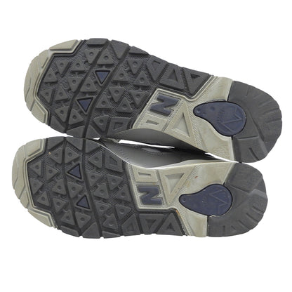 NEW BALANCE ニューバランス レザー 1600 ローカットスニーカー シューズ メンズ グレー×ネイビー 25.5cm CM1600LG シューズ