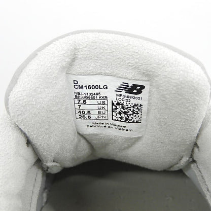 NEW BALANCE ニューバランス レザー 1600 ローカットスニーカー シューズ メンズ グレー×ネイビー 25.5cm CM1600LG シューズ