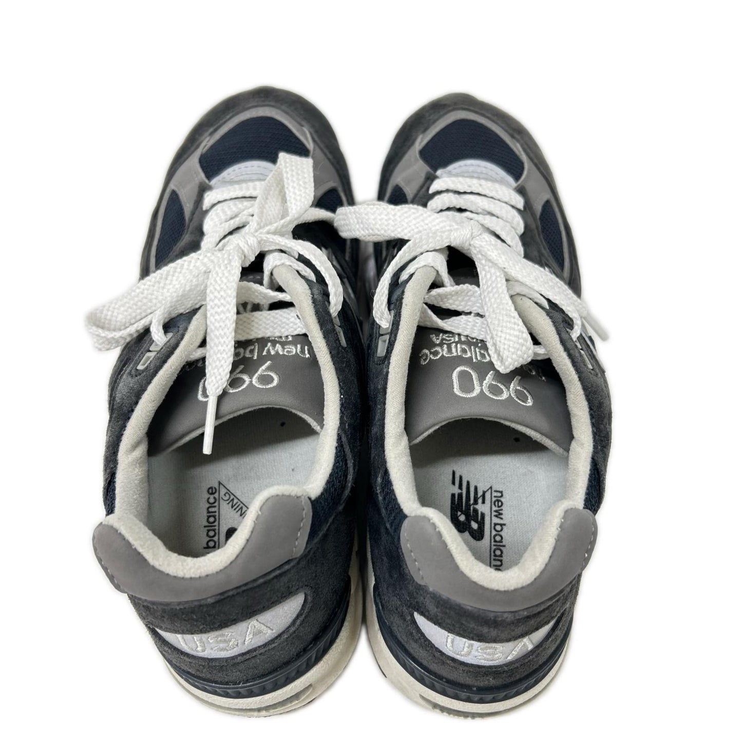 NEW BALANCE ニューバランス M990NB2 ネイビー USA製 スエード 990 V2 ローカットスニーカー シューズ