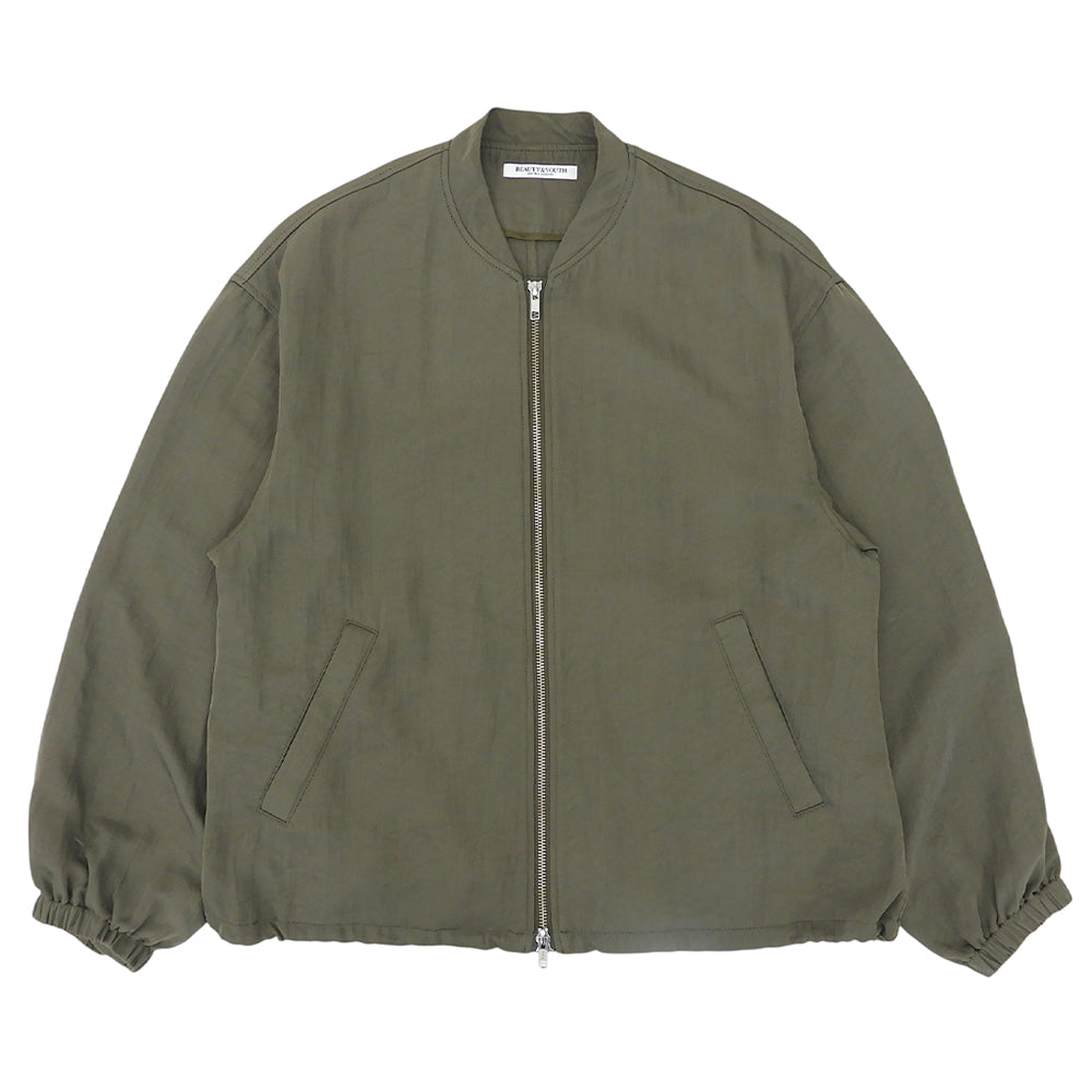 B&Y U-ARROWS ビューティーアンドユース ユナイテッドアローズ ナイロンツイル ジップアップ ブルゾン ジャケット レディース カーキ M 1625-199-5241 ジャケット