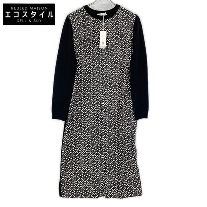 Tory Burch トリーバーチ ブラック×ホワイト ベルト付ワンピース 153977 ワンピース