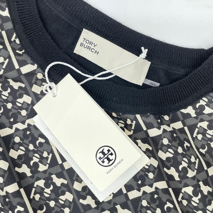 Tory Burch トリーバーチ ブラック×ホワイト ベルト付ワンピース 153977 ワンピース