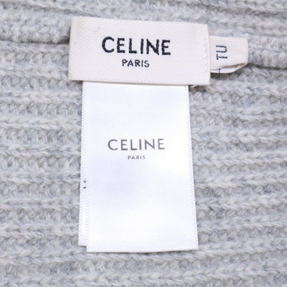 CELINE セリーヌ 【美品/国内正規】2A25R423P ロゴパッチ ウール ニットキャップ 帽子