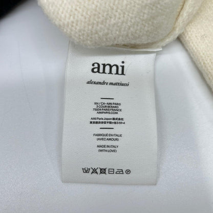 AMI Alexandre Mattiussi アミアレクサンドルマテュッシ BFUKS402 018 アイボリー ウール タートルネック ニット トップス
