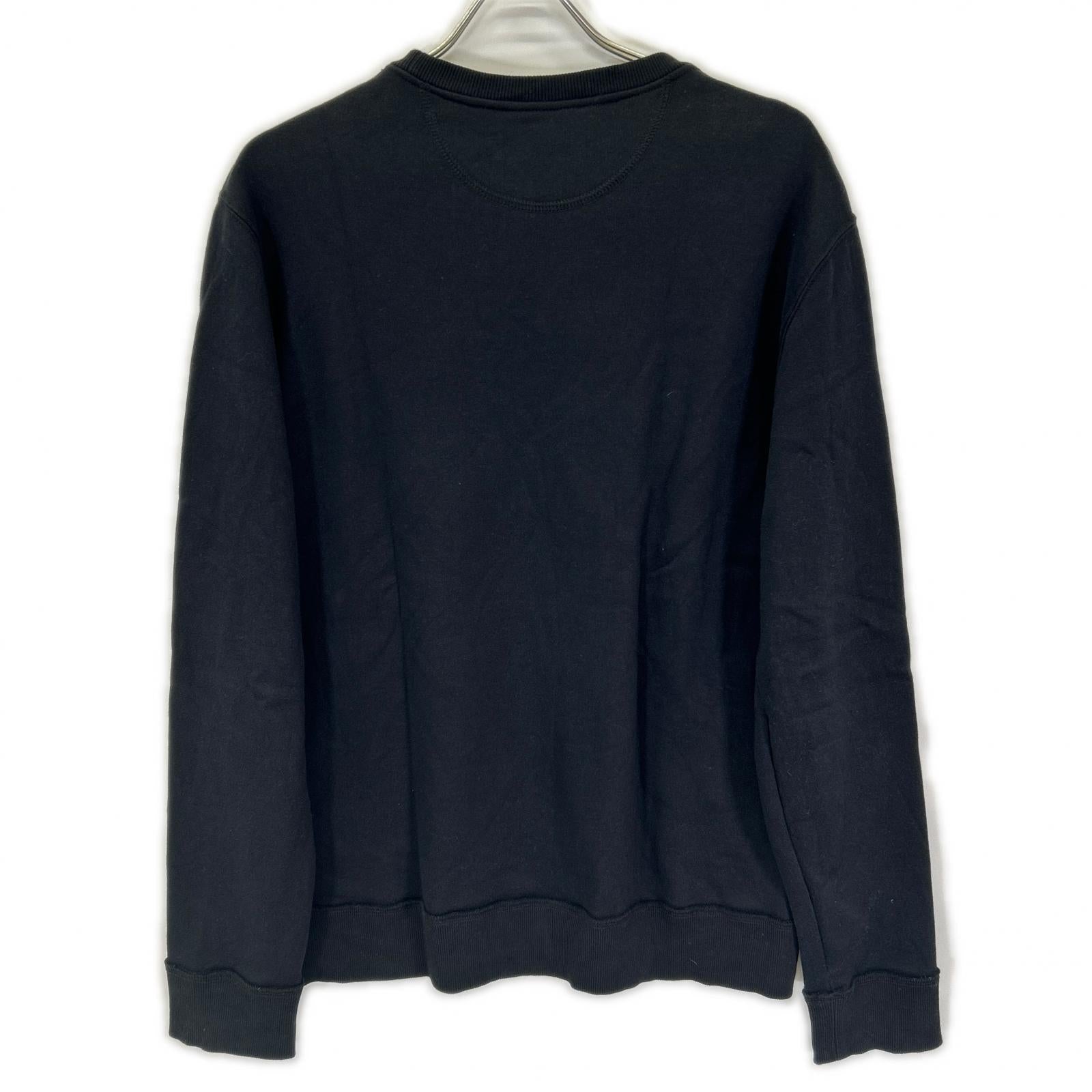 VALENTINO ヴァレンティノ VV3MF14M73M ブラック コットン ロゴ 長袖スウェット トップス
