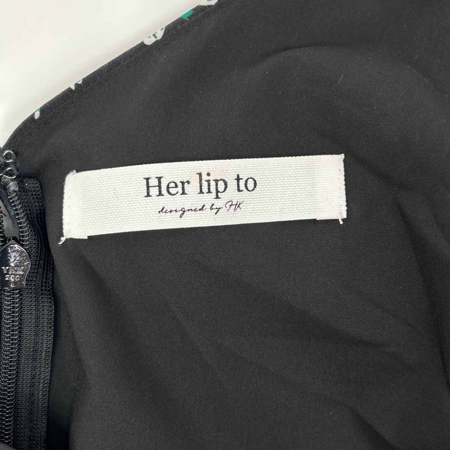 her lip to ハーリップトゥ 1222305123 ブラック Roseraie ロング ドレスワンピースへ ワンピース