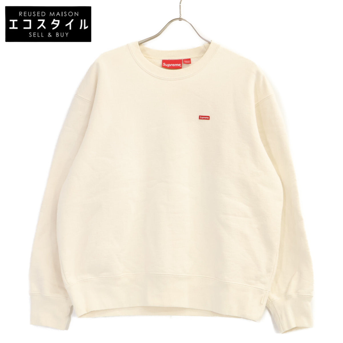 Supreme シュプリーム Small Box Crewneck アイボリー スウェット トレーナ トップス