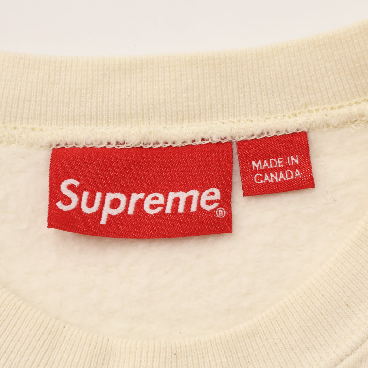 Supreme シュプリーム Small Box Crewneck アイボリー スウェット トレーナ トップス