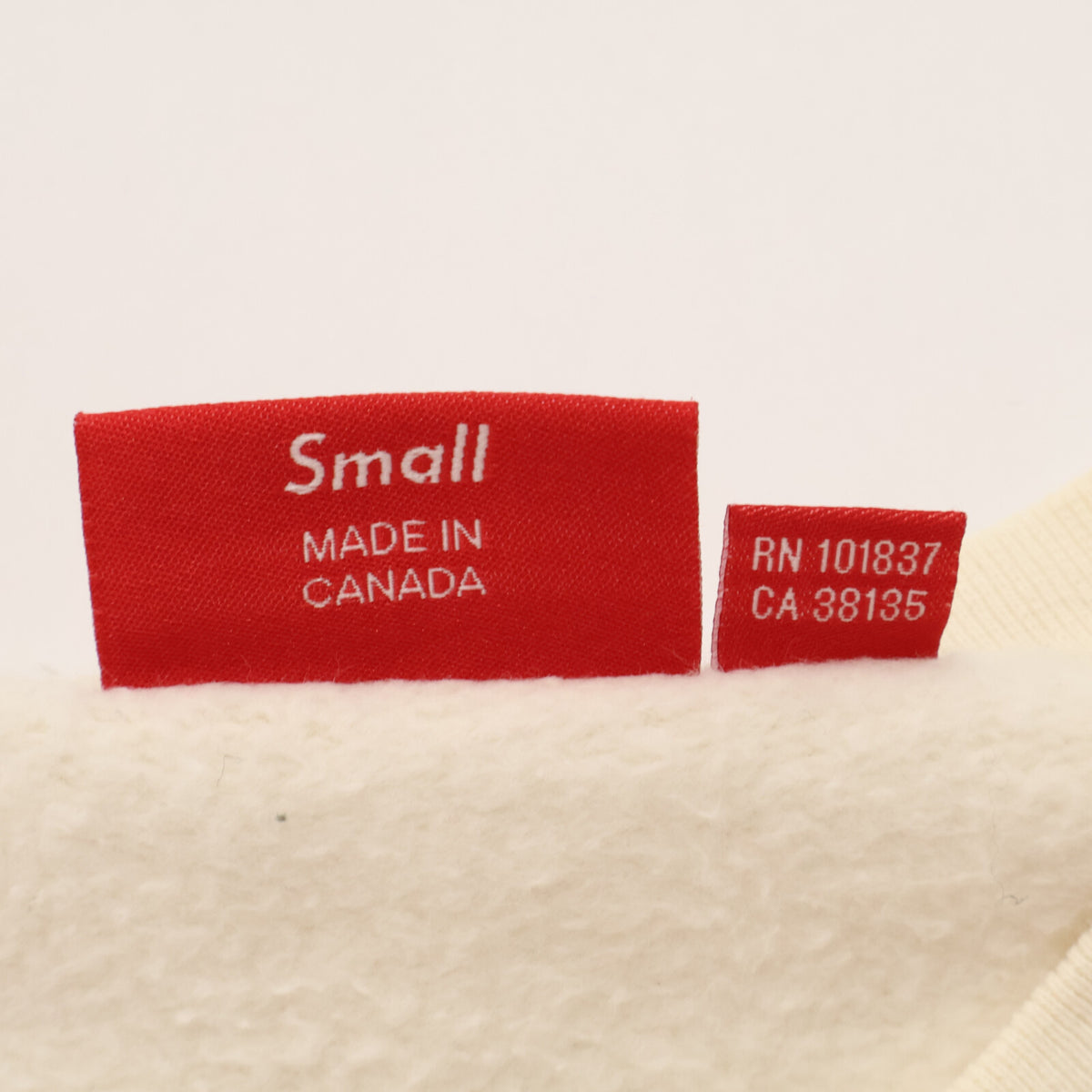 Supreme シュプリーム Small Box Crewneck アイボリー スウェット トレーナ トップス
