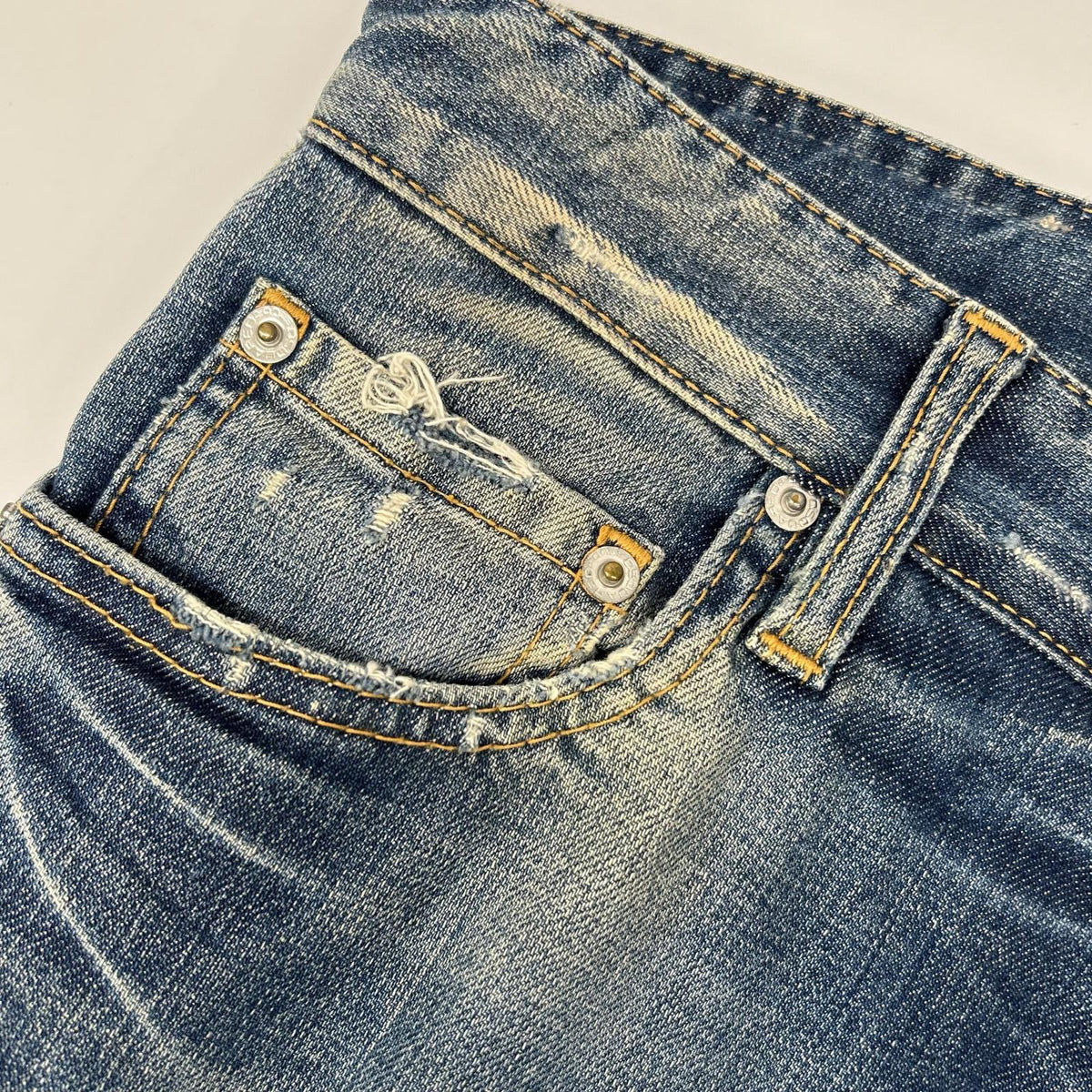 DSQUARED2 ディースクエアード 革パッチ ダメージ加工 デニムパンツ ジーンズ ボトムス