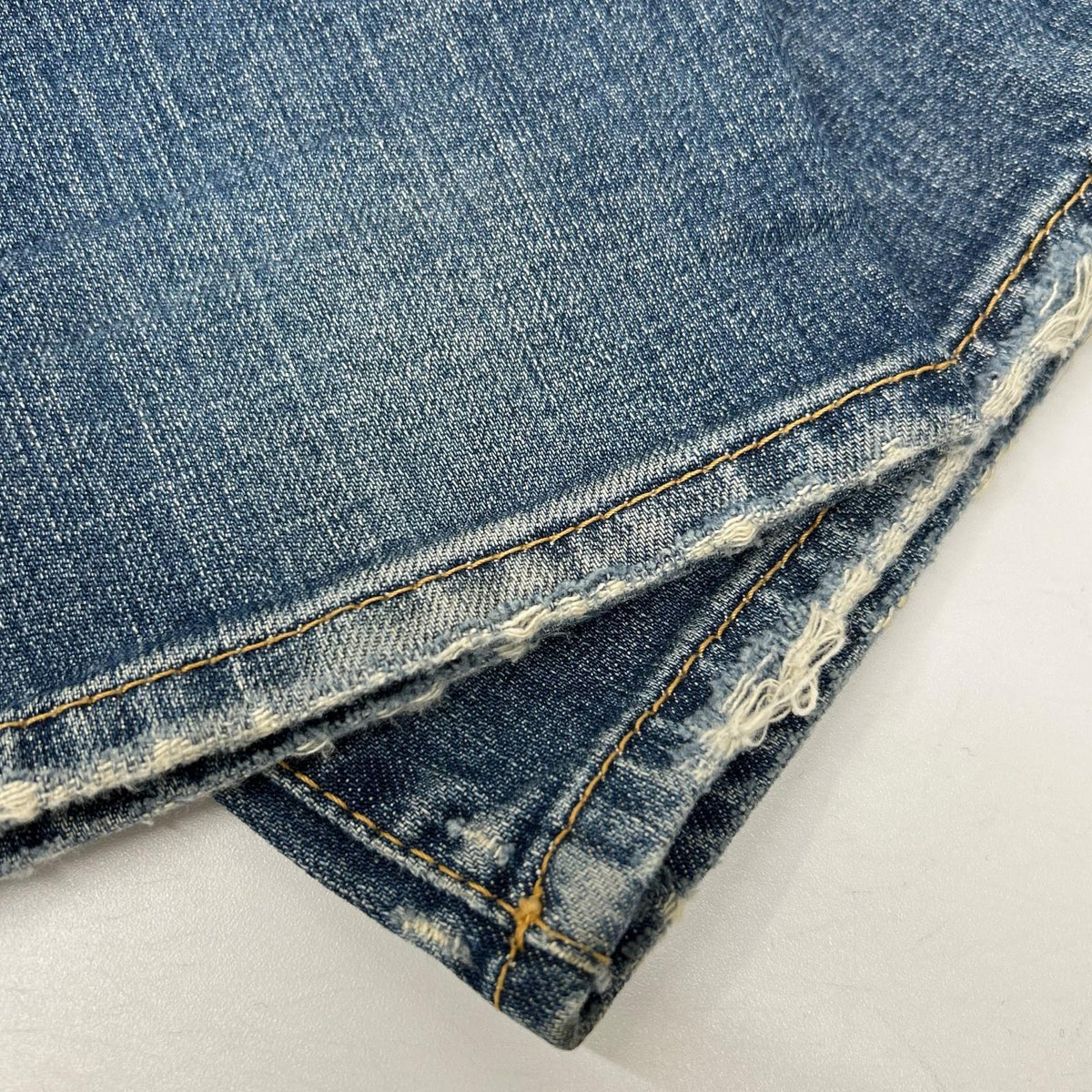 DSQUARED2 ディースクエアード 革パッチ ダメージ加工 デニムパンツ ジーンズ ボトムス