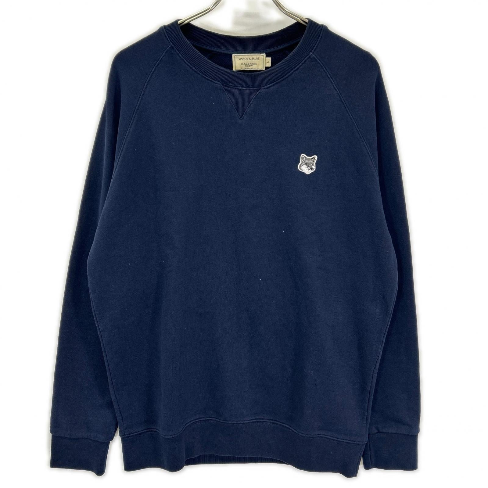 MAISON KITSUNE メゾンキツネ GM00333KM0002 ネイビー スウェットトレーナ トップス