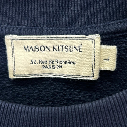 MAISON KITSUNE メゾンキツネ GM00333KM0002 ネイビー スウェットトレーナ トップス