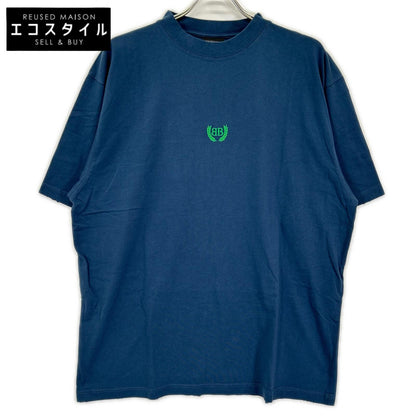 BALENCIAGA バレンシアガ 24年 ネイビー 764235 TSVC9 BBロゴTシャツ トップス