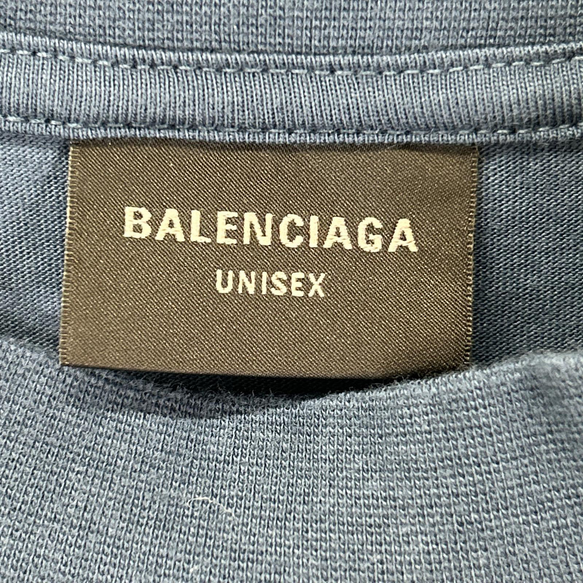 BALENCIAGA バレンシアガ 24年 ネイビー 764235 TSVC9 BBロゴTシャツ トップス