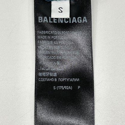 BALENCIAGA バレンシアガ 24年 ネイビー 764235 TSVC9 BBロゴTシャツ トップス