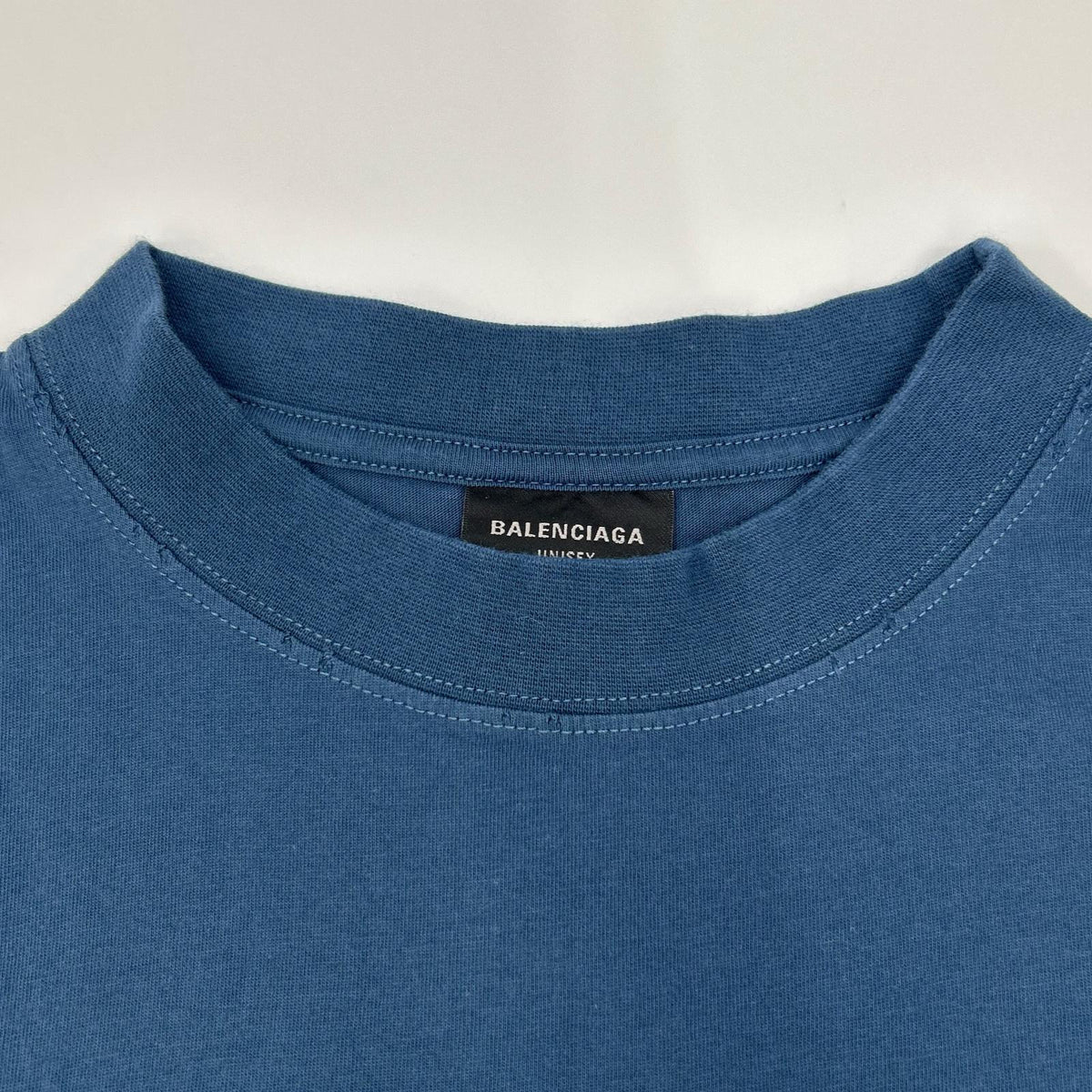 BALENCIAGA バレンシアガ 24年 ネイビー 764235 TSVC9 BBロゴTシャツ トップス