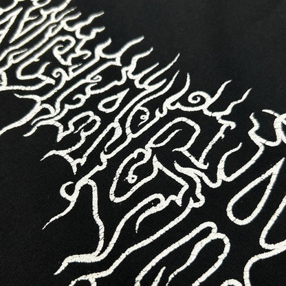 BALENCIAGA バレンシアガ 23年 739028 ブラック ダークウェーブコットンTシャツ トップス