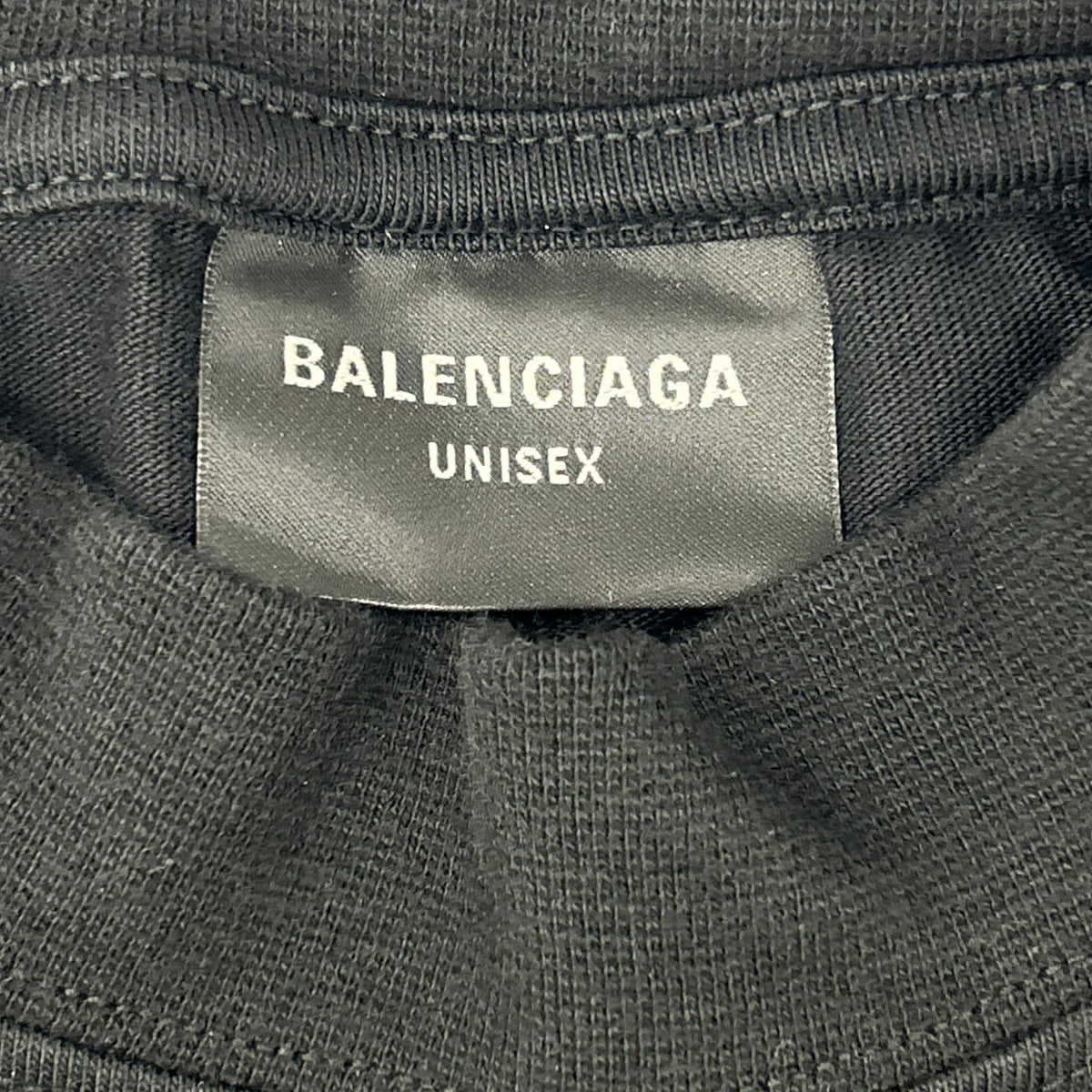 BALENCIAGA バレンシアガ 23年 739028 ブラック ダークウェーブコットンTシャツ トップス