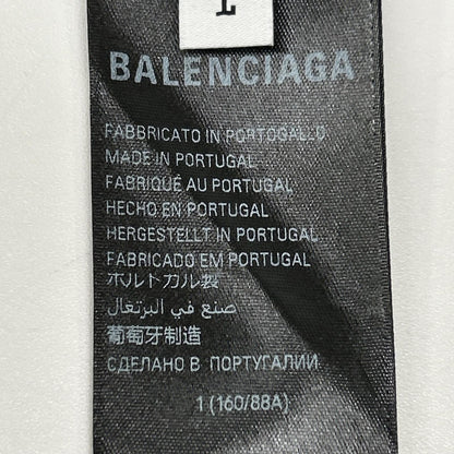 BALENCIAGA バレンシアガ 23年 739028 ブラック ダークウェーブコットンTシャツ トップス