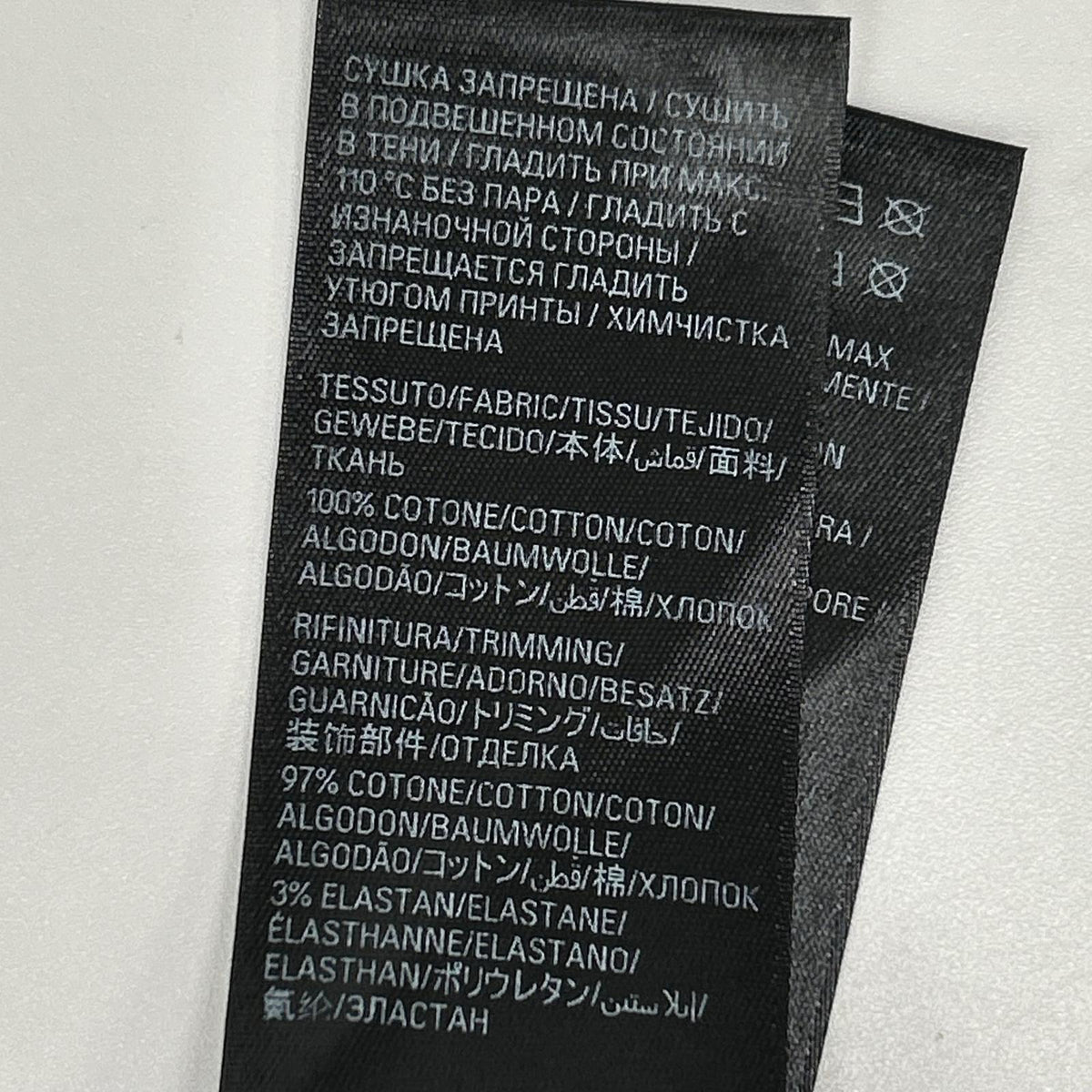 BALENCIAGA バレンシアガ 23年 739028 ブラック ダークウェーブコットンTシャツ トップス