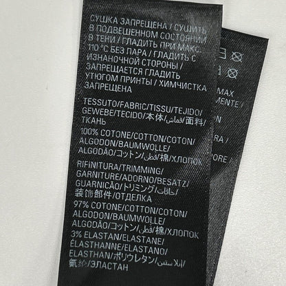 BALENCIAGA バレンシアガ 23年 739028 ブラック ダークウェーブコットンTシャツ トップス