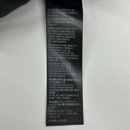 BALENCIAGA バレンシアガ 23年 739028 ブラック ダークウェーブコットンTシャツ トップス