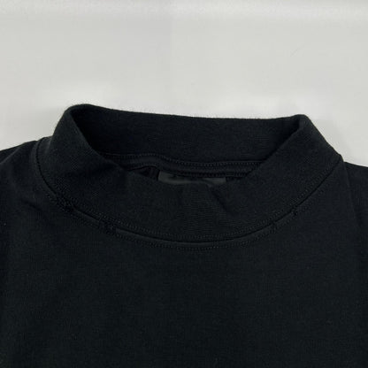 BALENCIAGA バレンシアガ 23年 739028 ブラック ダークウェーブコットンTシャツ トップス