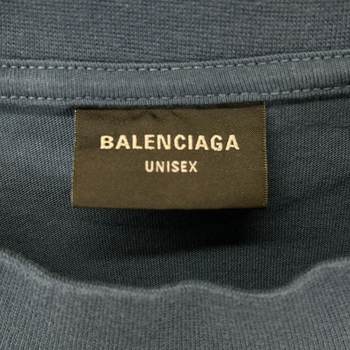 BALENCIAGA バレンシアガ 2024 Navy 764235 TSVC9 BB Logo T-Shirt Top