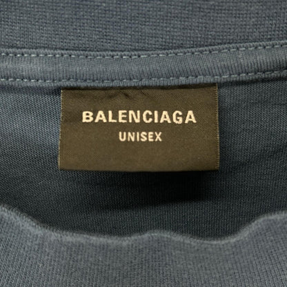 BALENCIAGA バレンシアガ 2024 Navy 764235 TSVC9 BB Logo T-Shirt Top