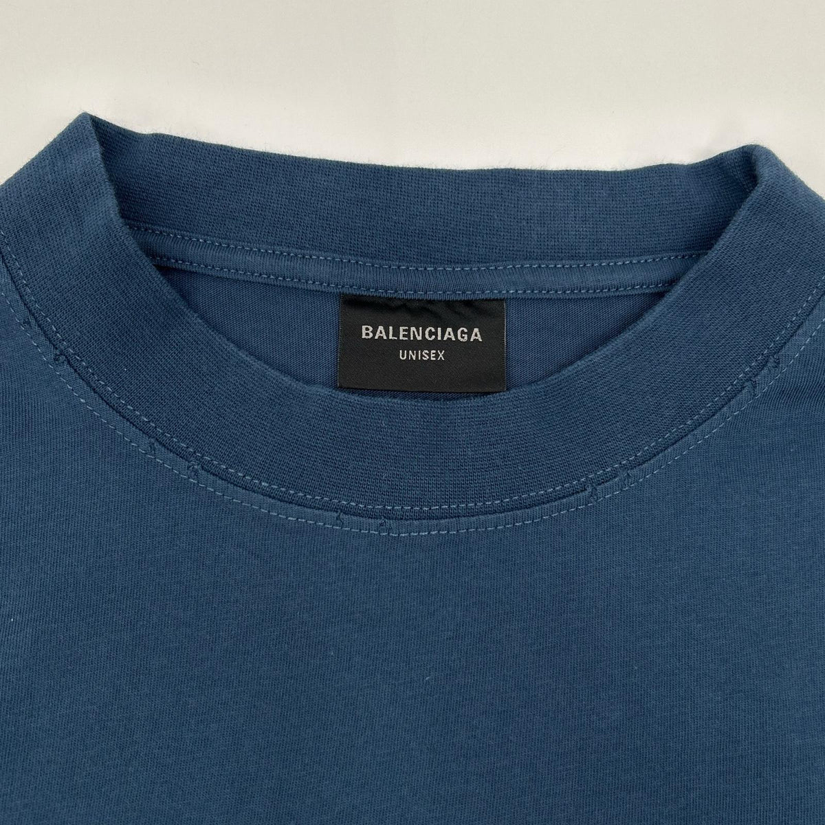 BALENCIAGA バレンシアガ 2024 Navy 764235 TSVC9 BB Logo T-Shirt Top