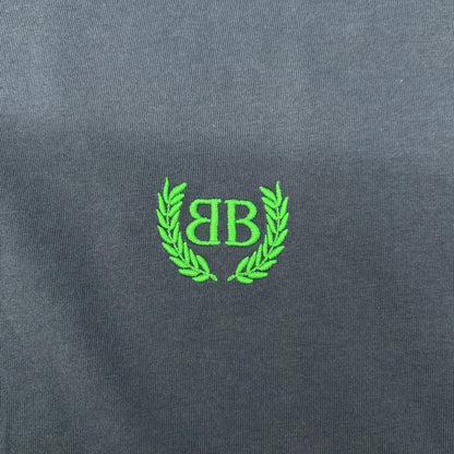 BALENCIAGA バレンシアガ 2024 Navy 764235 TSVC9 BB Logo T-Shirt Top
