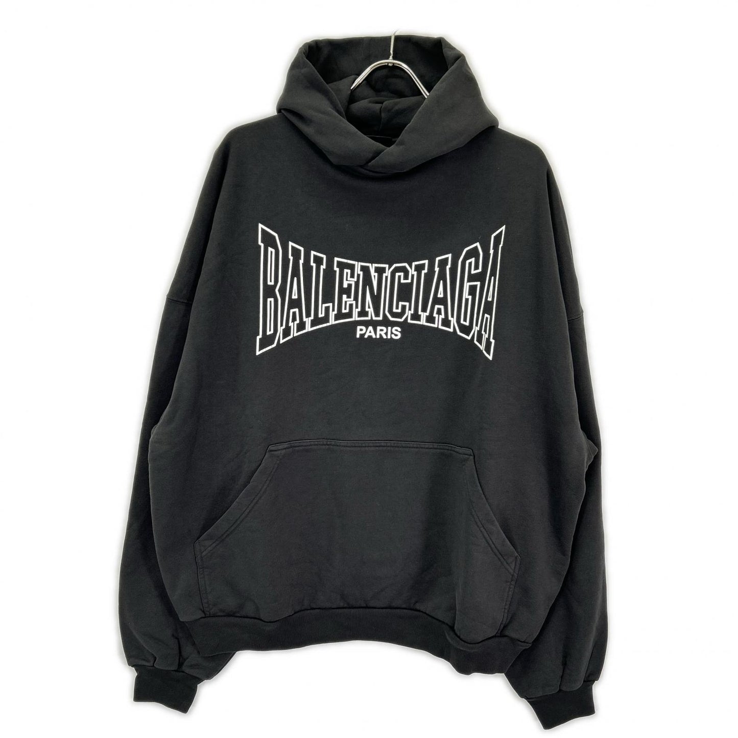 BALENCIAGA バレンシアガ 24AW 803265 ロゴヴィンテージプリントプルオーバーパーカー トップス