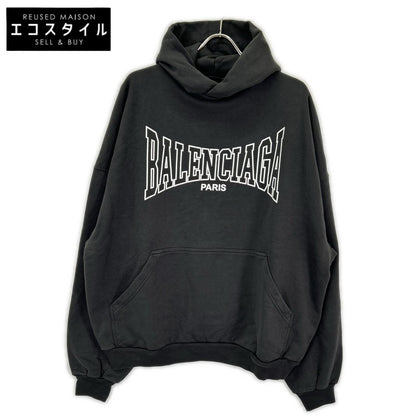 BALENCIAGA バレンシアガ 24AW 803265 ロゴヴィンテージプリントプルオーバーパーカー トップス