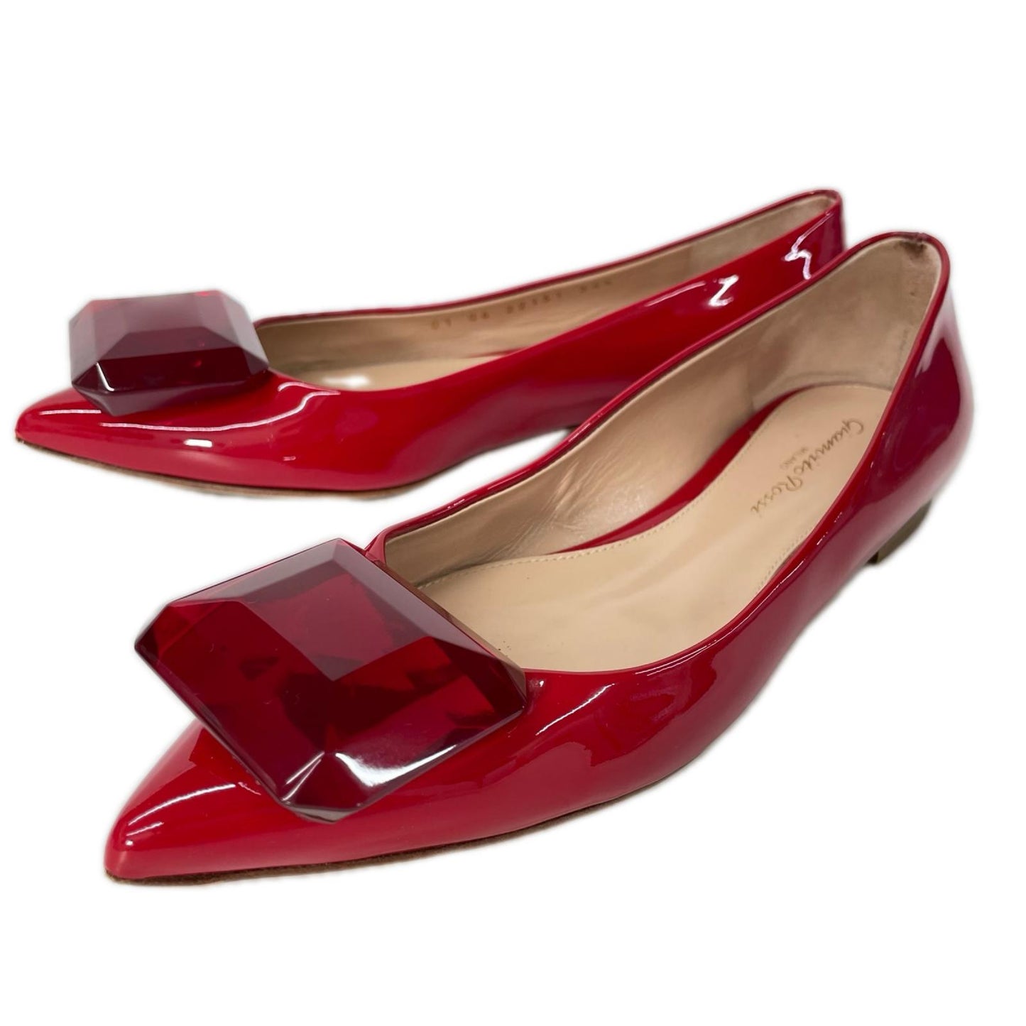 Gianvito Rossi ジャンヴィト・ロッシ G22131 JAIPUR ジャイプール ポインテッドトゥ フラット バレエ シューズ シューズ