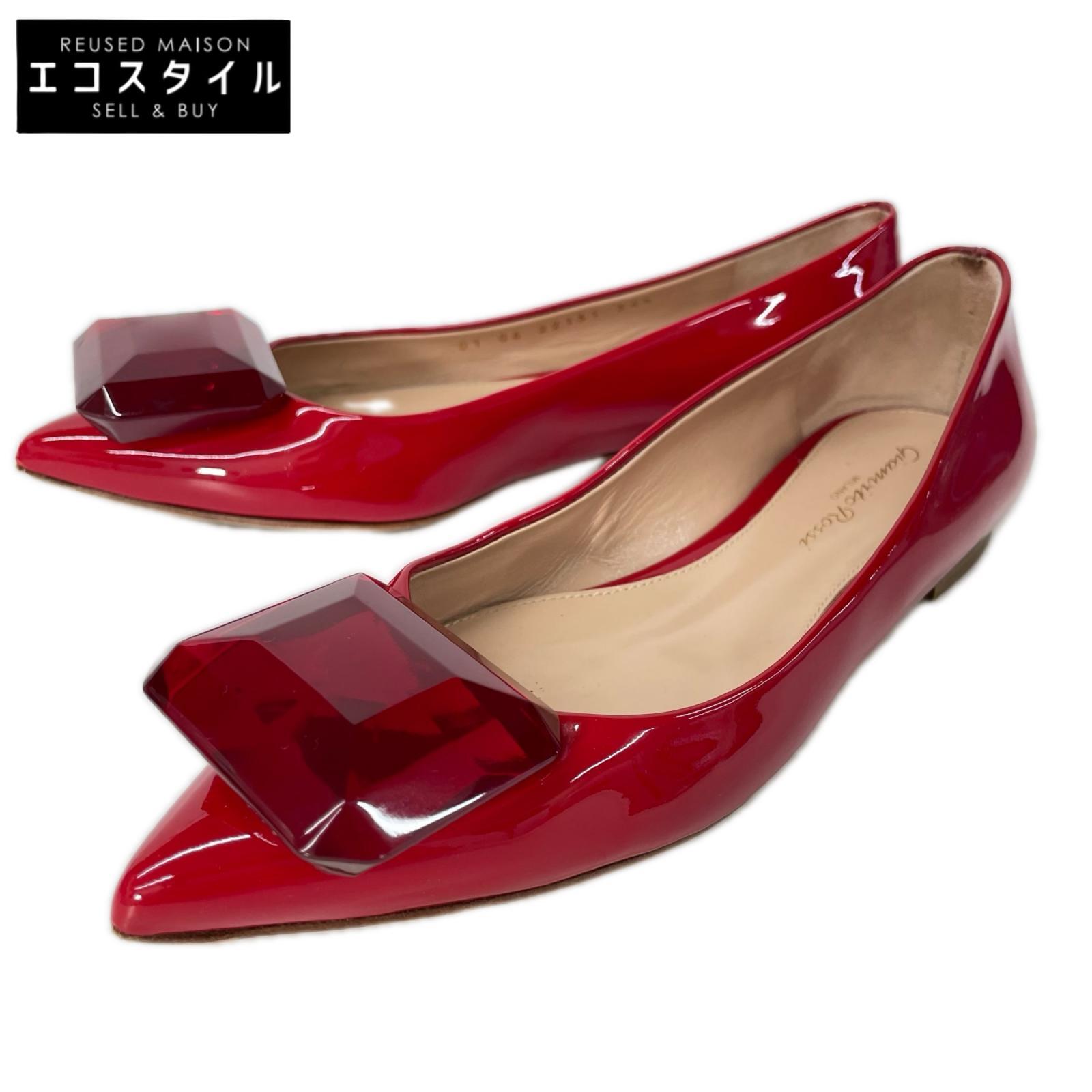 Gianvito Rossi ジャンヴィト・ロッシ G22131 JAIPUR ジャイプール ポインテッドトゥ フラット バレエ シューズ シューズ