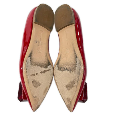 Gianvito Rossi ジャンヴィト・ロッシ G22131 JAIPUR ジャイプール ポインテッドトゥ フラット バレエ シューズ シューズ