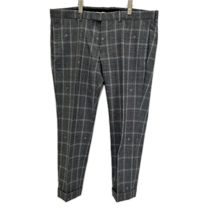 GUCCI グッチ グレー Bee×チェック 2Pスーツ セットアップ　552806 スーツ セットアップ