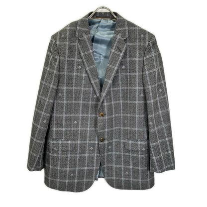 GUCCI グッチ グレー Bee×チェック 2Pスーツ セットアップ　552806 スーツ セットアップ