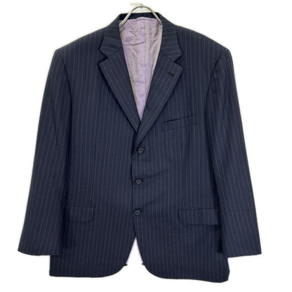 Brioni ブリオーニ ネイビー BRUNICO ストライプ 2Pスーツ テーラードジャケット ジャケット