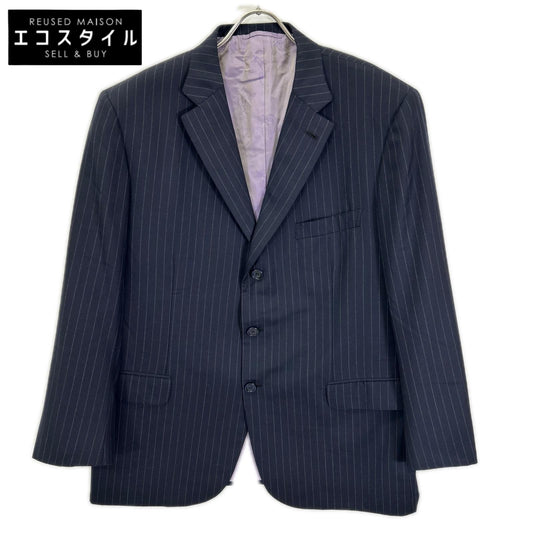 Brioni ブリオーニ ネイビー BRUNICO ストライプ 2Pスーツ テーラードジャケット ジャケット