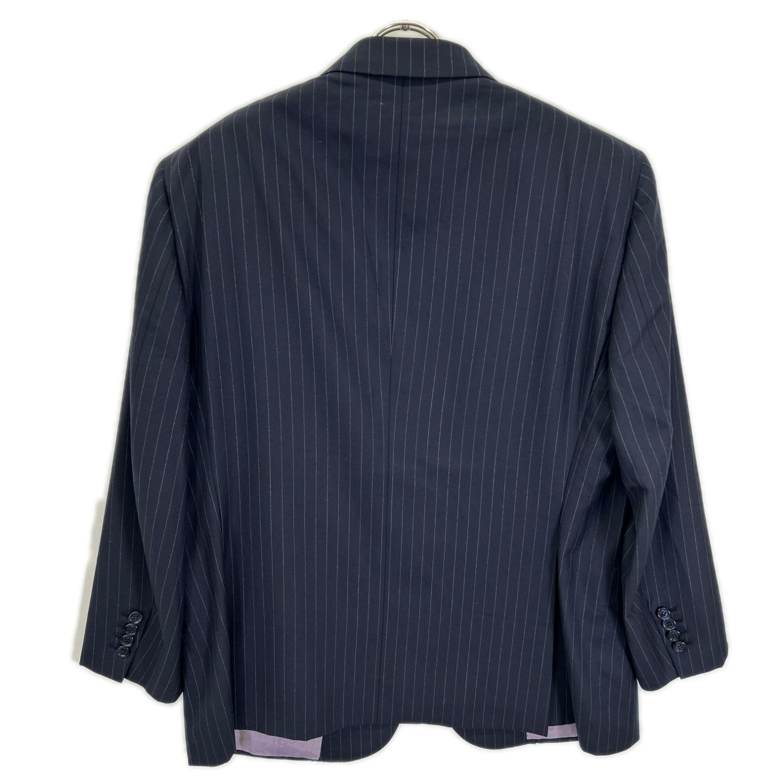 Brioni ブリオーニ ネイビー BRUNICO ストライプ 2Pスーツ テーラードジャケット ジャケット