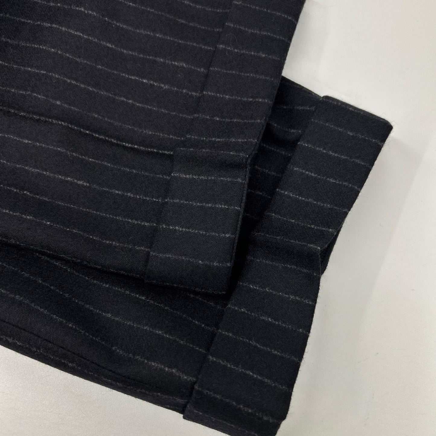 HERMES エルメス 14AW ネイビー ストライプ ヴァージンウール100 3Bジャケット パンツ スーツ セットアップ スーツ セットアップ