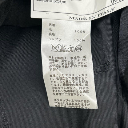 HERMES エルメス 14AW ネイビー ストライプ ヴァージンウール100 3Bジャケット パンツ スーツ セットアップ スーツ セットアップ