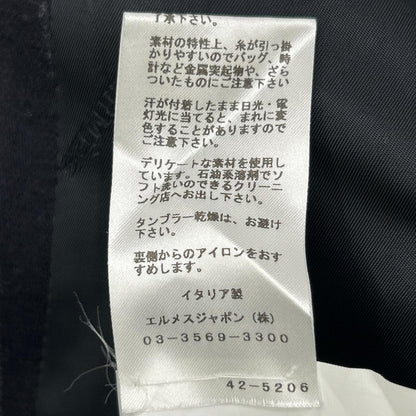 HERMES エルメス 14AW ネイビー ストライプ ヴァージンウール100 3Bジャケット パンツ スーツ セットアップ スーツ セットアップ