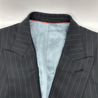 GUCCI グッチ ブラック ストライプ 3Pスーツ セットアップ　519503 スーツ セットアップ