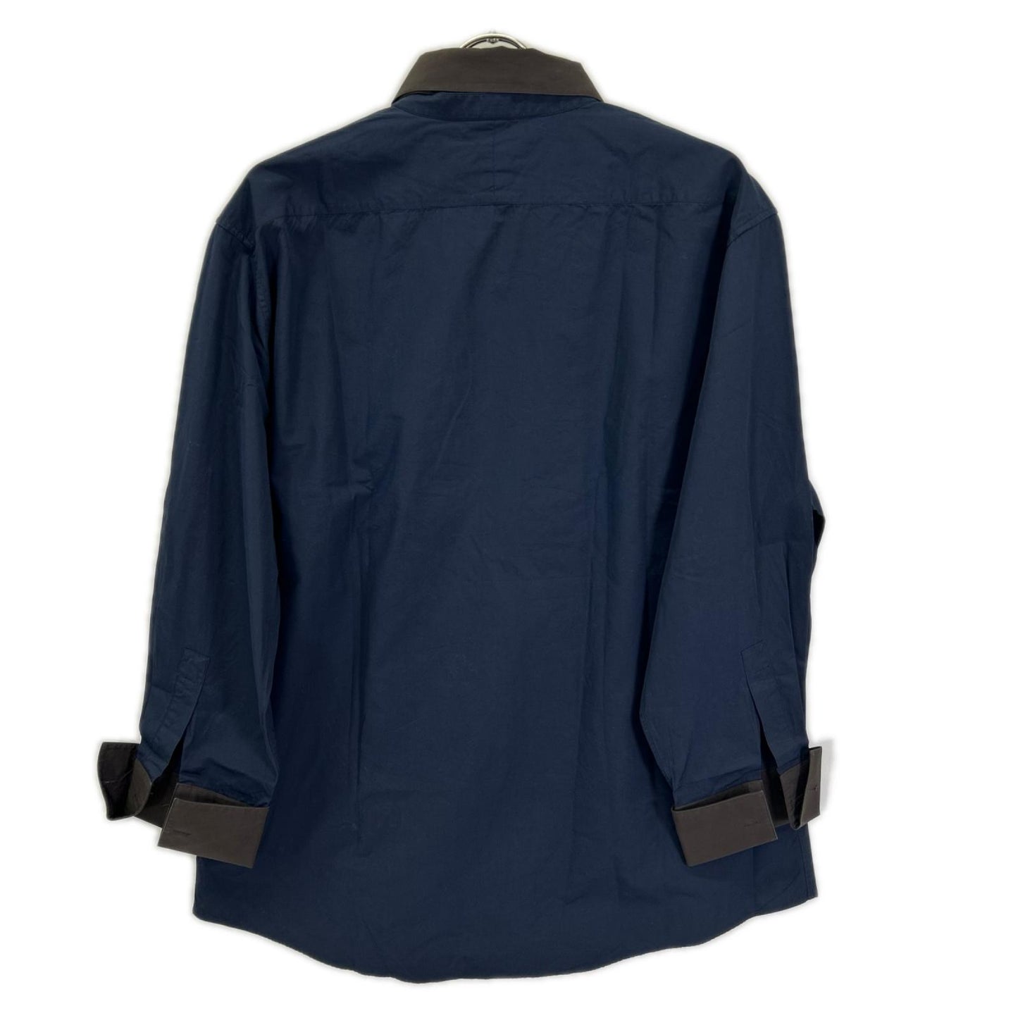 HERMES エルメス ブラウン×ブラウン 付け襟2WAY　バンドカラーシャツ トップス