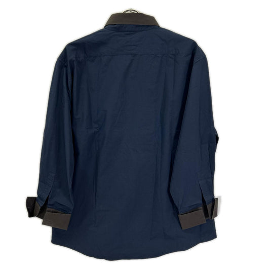 HERMES エルメス ブラウン×ブラウン 付け襟2WAY　バンドカラーシャツ トップス