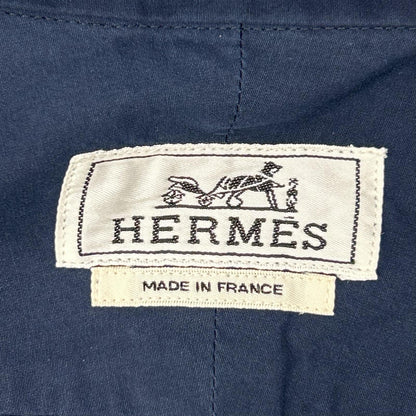 HERMES エルメス ブラウン×ブラウン 付け襟2WAY　バンドカラーシャツ トップス